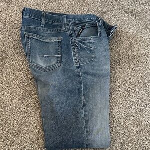 Men's Ariat Rebar M4 Relaxed Bootcut Blue Jeans 36x38